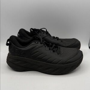 Hoka Bondi Sr Men's 8.5 All-Black Athletic Shoes work shoe s21